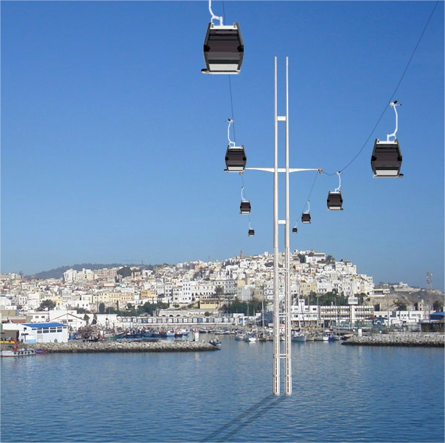 La construction d'un téléphérique long de 2 Km