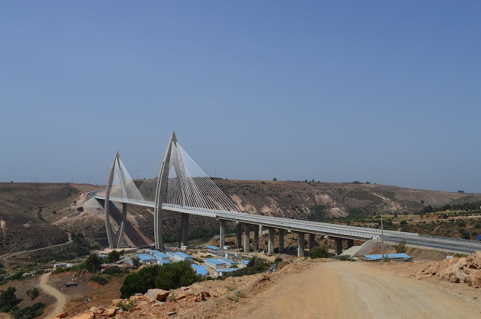 le nouveau pont à haubans de Rabat 